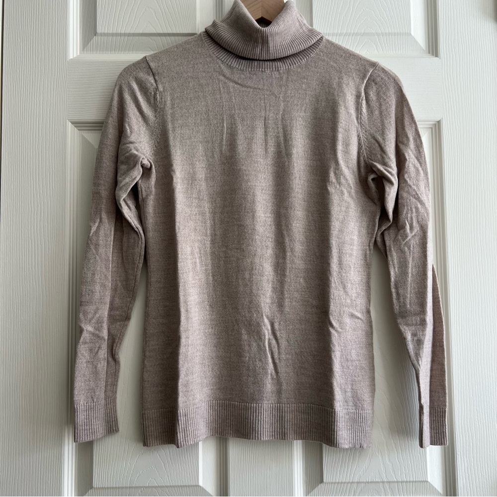 Pendleton 100%‎ Merino Wool Turtleneck Sweater Size Small Tan